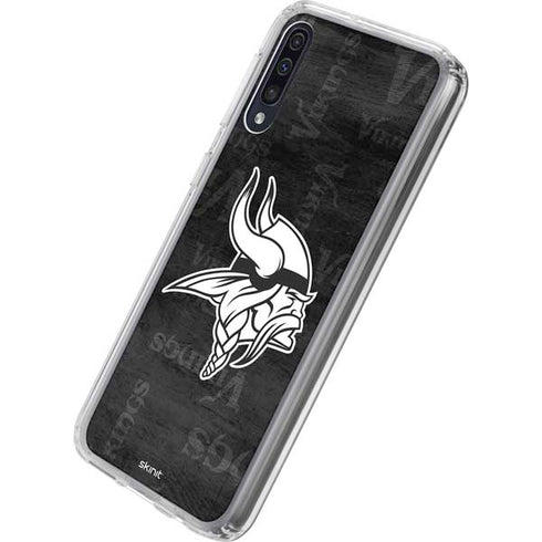 NFL Minnesota Vikings Black & White Galaxy A50 Clear Case